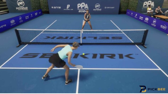 Kỹ thuật Dink Pickleball cơ bản gần khu vực Kitchen
