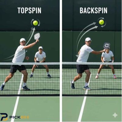 Kỹ thuật backspin pickleball tạo xoáy ngược cho bóng